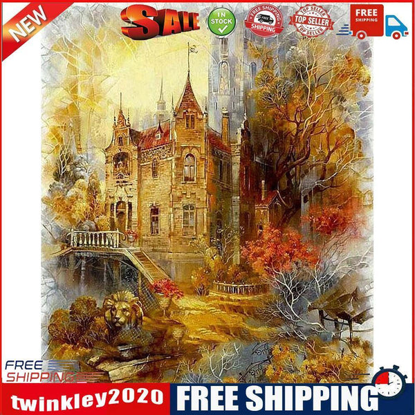 Full Embroidery Building Counted Cross Stitch 14CT 2 Strand Cotton Kit