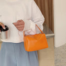 Fashion Women PU Solid Color Chain Messenger Shoulder Bag Mini Square Handbag