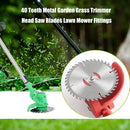 40 Teeth Metal Garden Grass Trimmer Head Saw Blades Lawn Mower Fittings Newly