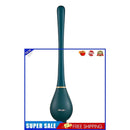 Toilet Brush with Holder Set Auto Wall-Mounted Deep-Cleaning (Dark Green)