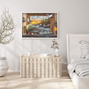 55x40cm 5D DIY Full Round Drill Diamond Painting World in Painting Home Decor