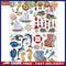 4pcs 5D DIY Diamond Painting Stickers Handmade Art Craft Kits Gift (BT008)