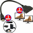 HD Compatible Adapter HD-MI Distributor Converter One Input To Two Output