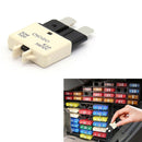 DC32V Manual Reset ATC Circuit Breaker Blade Fuse for Car Boat(25A White)