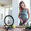 10"" Selfie Ring Light, Portable Adjustable LED Lighting Selfie Circle Light