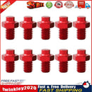 10pcs Bicycle Pedal Bolts Mountain Bike M4 Stud Pin Non-Slip Screw (Red) Newly