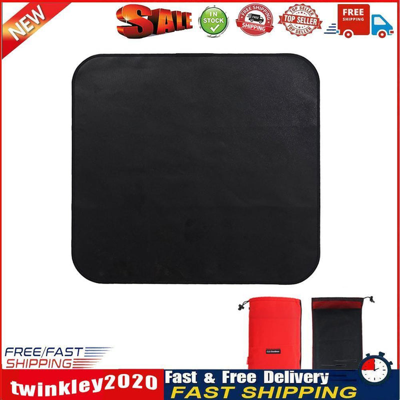 Camping Barbecue Fireproof Mat Grill Silicone Splatter Mat (450x370mm) Newly