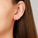 Crystal Gem Opal Cartilage Helix Tragus Stud Earrings Ear Piercing Body Jewelry