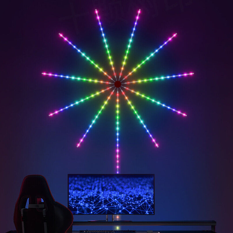 156LED Firework Light Kit with Music Sound Remote Control for Holiday Decor