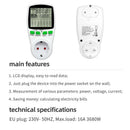 Monitor Energy Monitor Electricity Meter Socket Power Consumption Power Meter