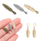 DIY Finding Jewelry Small Charm Bracelet Beads Feather Leaf Necklace Pendant