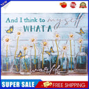 DIY Part Special Shape Diamond Painting Kit 5D Text and flowers Drawing
