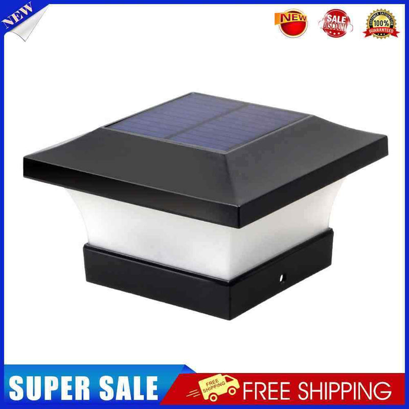 6ED Solar Fence Light Waterproof Square Stigma Lamp for Garden Decoration