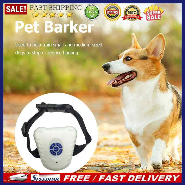Pet Anti Barking Device Adjustable Ultrasonic Dogs Training Anti Bark Collar