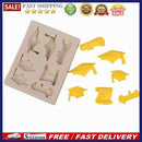 7-Cavity College Hat Cake Mold Silicone Chocolate Mould Pastry DIY Baking Tray