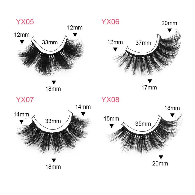 Eye Extension Tools False Eyelashes Fluffy Messy 8-25mm Lashes 6D Faux Mink