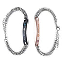 Jewelry Crystal Crown Stainless Steel His Queen Her King Couple Bracelets