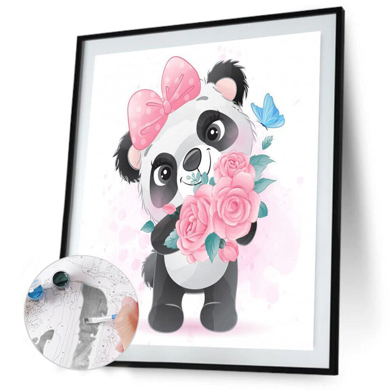 Panda 40x50cm Oil Paint By Numbers Picture DIY Painting (M508)