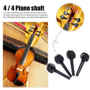 4pcs Ebony Violin Tuning Pegs Tuners with End Pin Fiddle Strings Instrument