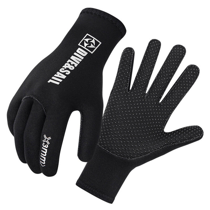 DIVE&SAIL 5MM Neoprene Swimming Gloves Non-slip Warm Wetsuit Gloves (L) Newly