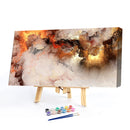Frameless Colorful Clouds Oil Paint By Number Kit DIY Handmade Drawing On C