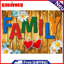5D DIY Full Round Drill Diamond Painting FAMILY Luminous Art Mosaic Kit 40x30cm