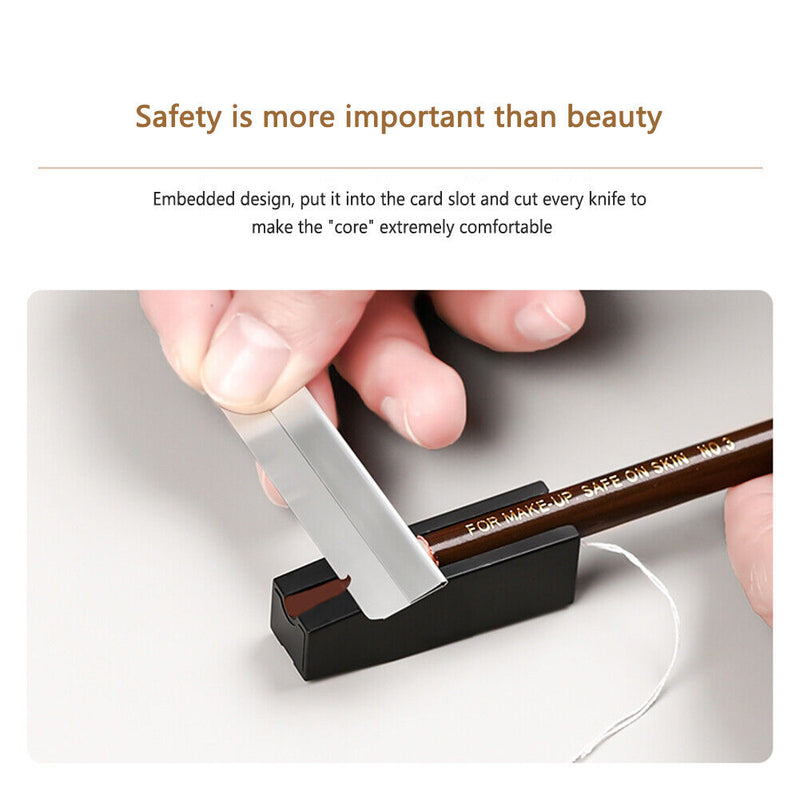 Eyebrow Pencil PVC Sharpener Portable Makeup Profiler Pen Sharpener for Girls