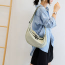 Portable Women Fashion Canvas Messenger Bag Large Capacity Solid Shoulder Pouch