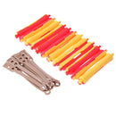 12pcs Perm Bar Rubber Band Hair Curler Hairdressing Tool(Random Color/5