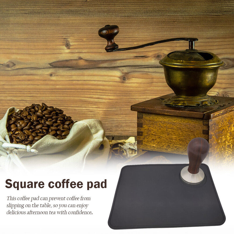 Espresso Latte Coffee Corner Edge Powder Pressing Pad Square Coffee Grindin