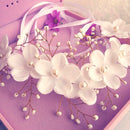 Women Flower Beads Bridal Headband Hairband Wedding Evening Hair Jewelry