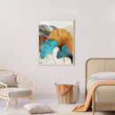 DIY Paint By Number Kit Frameless Ginkgo Abstract Handpainted Canvas Art Decor