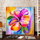 Blooming Flower Oil Paint By Numbers DIY Handpainted Home Decoration Unfram