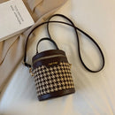 Women PU Leather Handbags Autumn Winter Casual Mini All-Match Phone Buckets Bags