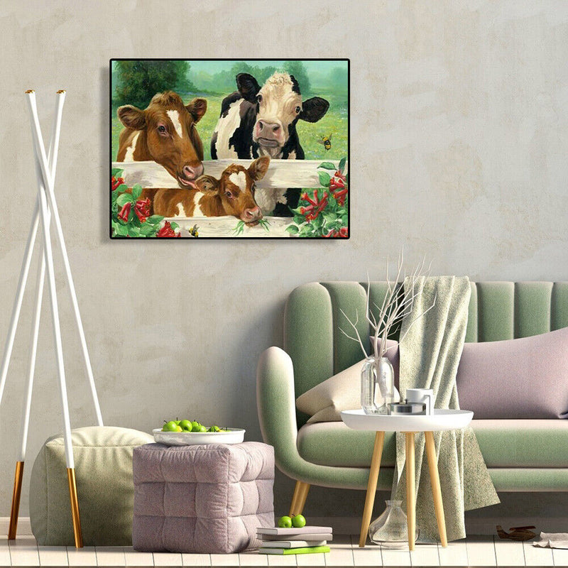 Farm Cow DIY Diamond Painting Kits Full Square Drill Home Wall Decor Art Craft
