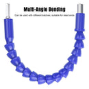 Flexible Shaft Electric Screwdriver Drill Bit Extension Rod (Blue 295mm) Newly