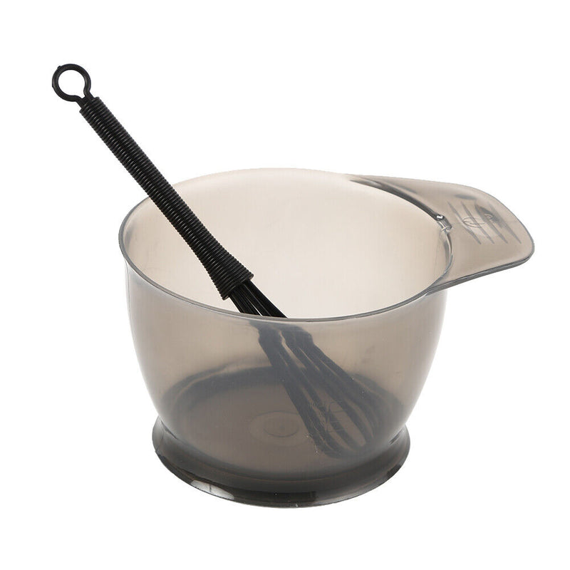 5pcs Hair Dye Bowl +3 Brush + 1 Ear Shield Combo Set Coloring Tint (Black) Newly