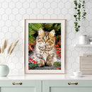 DIY Diamond Paintings Cute Cat Cross Stitch Embroidery Art Bead Picture Kits