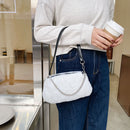 Retro Animal Chain Underarm Bags Purse Women Plush Top-handle Clutch (6)