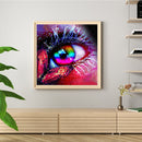 DIY Eye and Butterfly Oil Paint by Numbers Kit Drawing on Canvas Pictures Decor