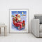 Hand Painted Oil Paint By Numbers Santa Claus Digital Drawing On Canvas Home Art