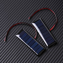 4V 0.2W Epoxy Solar Panel 8 Solar Cells 2 Wires 75x25mm for DIY Solar Project