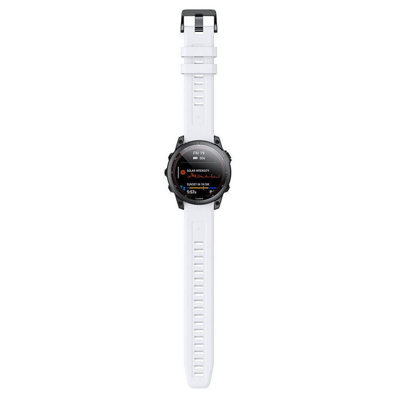 #A 26mm Silicone Strap for Garmin Fenix 7X/6X/5X/5X Plus/3/3 HR Smartwatch Bra