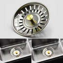 For Kitchen Sink Plug Strainer Drainer Steel Replacement Waste G4K3
