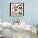 Painting 5D Rhinestone Happy Valentine Full Kit DIY Diamond Drill Round Picture