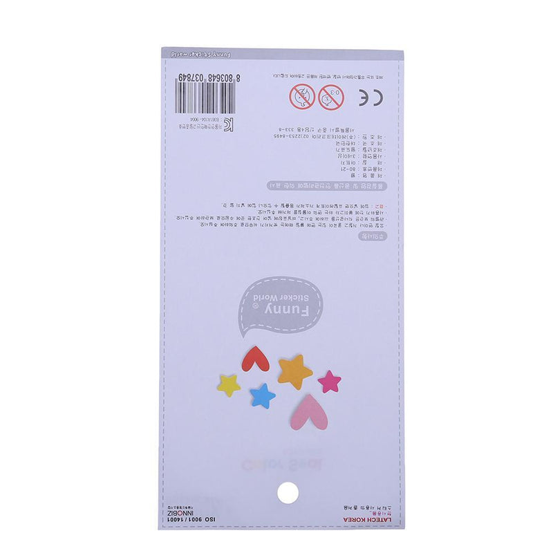 6pcs/set Colorful Star DIY Scrapbooking Diary Photo Album Stickers(Star) Newly