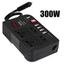 Socket Power Adapter DC 12V to AC 220V DC-AC Converter 300W Car Inverter