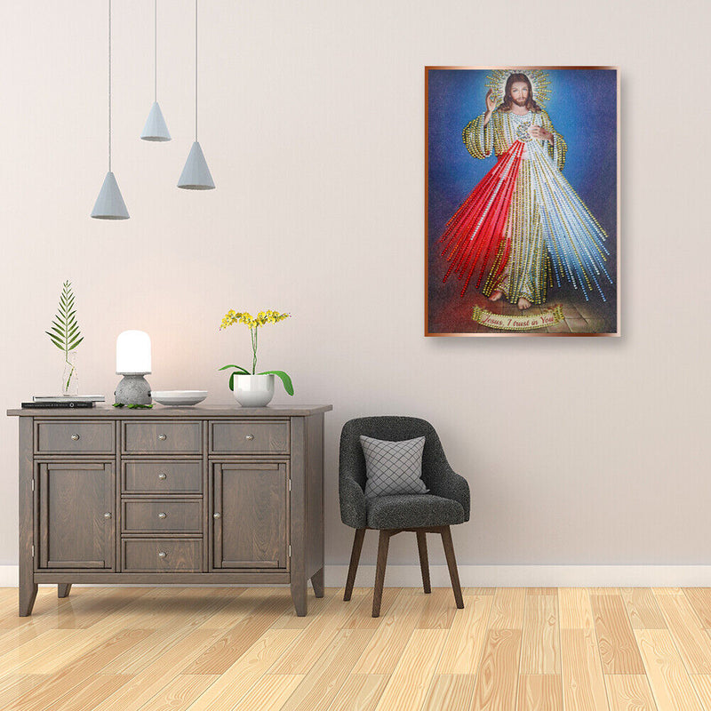 Diamond Painting Jesus 5D Rhinestone DIY Pictures Special Shaped Kit Ornaments