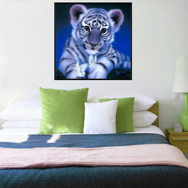 Tiger Handcraft Crystal Rhinestone Part  Drill 5D Diamond Painting Cross Stitch