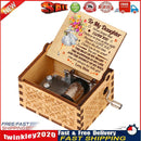A Letter to My Daughter Hand-cranked Wooden Music Box Melody Musical Gifts Newly